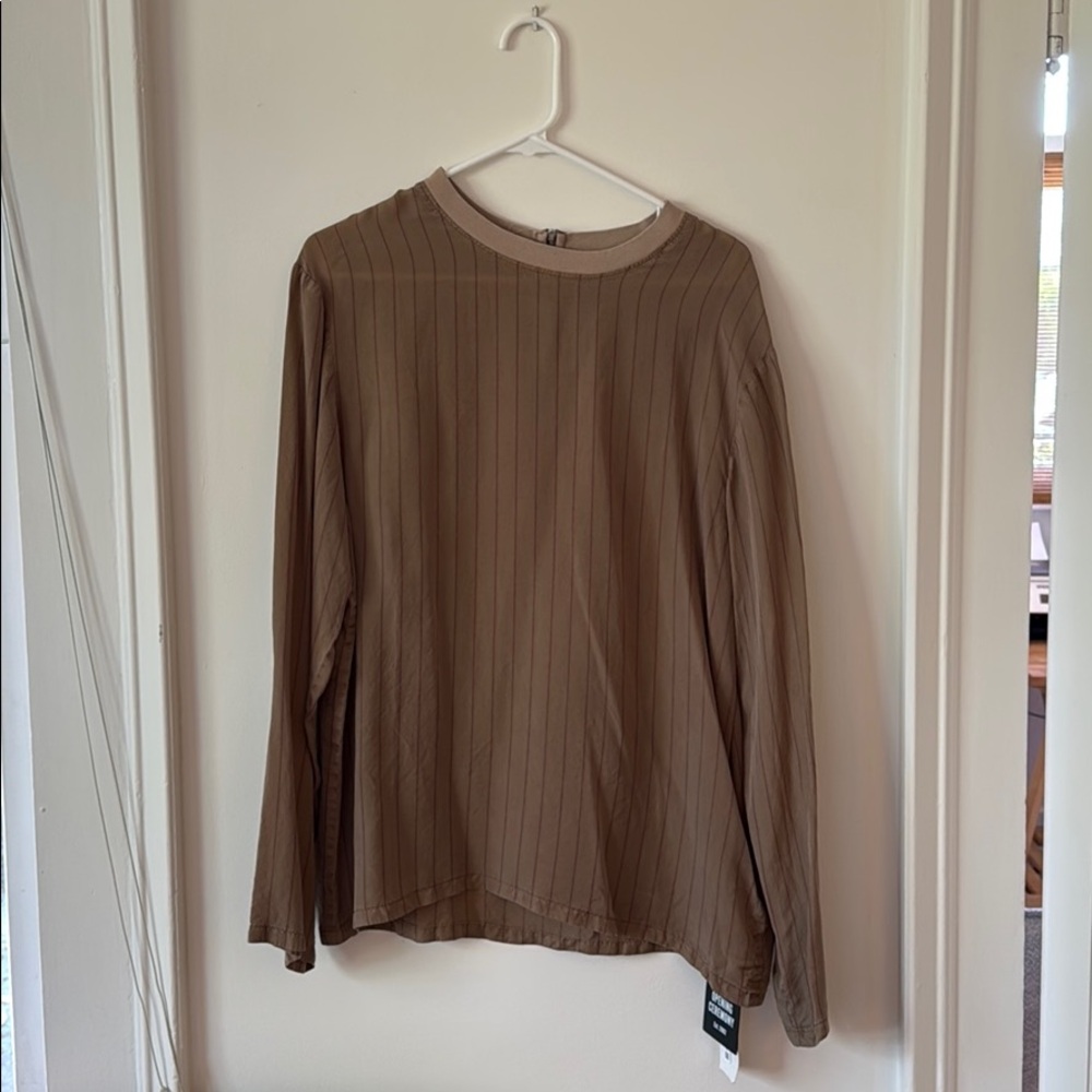 NWT Opening Ceremony Long Sleeve Zip Shirt